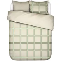 Essenza Dekbedovertrek Luca Basil Green Satijn-260 x 200 / 220 cm | Extra Breed