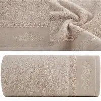 Eurofirany Luxe Badhanddoek Katoen 70x140cm - Beige, Zacht & Absorberend