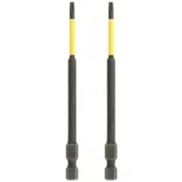 Hoegert Torx TX15 Slagbits 100mm 2 Stuks - Durzame Kwaliteit