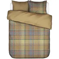 Essenza Meau dekbedovertrek Camel - 50% lyocell, 50% geborsteld katoen - 260 x 220 cm