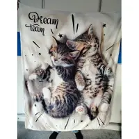 Smukee Kids Flanellen Deken 130x160 cm - Zacht en Warm met Kattenprint
