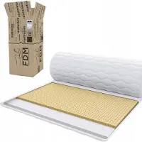 FDM Nakładka na materac 180x200 cm - Komfortowy topper lateksowy