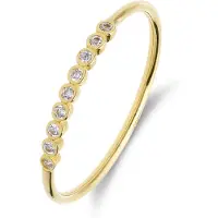 Lucardi Ring goud / wit
