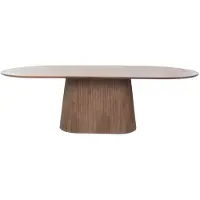 Giga Meubel Eettafel Salvador Walnoot Ovaal 160cm