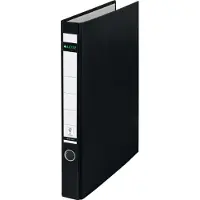 Leitz Soft Click 20 mm Tabblad Karton, pp (polypropeen) A4 2 Ringen Zwart