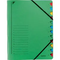 Leitz Sorteermap 12-Vaks Groen
