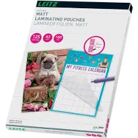 Leitz A3 Satin 125 Microns Laminating Pouches 100 Units Transparant Kinderen