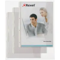 Rexel Showtassen A4 Generfd Transparant 130 micron PP (Polypropeen) Rechts 11 Gaten 10 Stuks