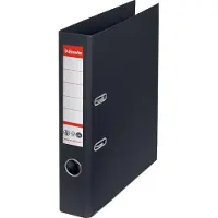Esselte No. 1 Ordner A4 - Rugbreedte van 50mm - 100% Gerecycled Karton - Zwart