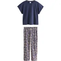 Next Pyjama navy / oudroze
