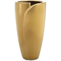 Artpol Moderne Gouden Keramiek Vaas 24x13x13 cm