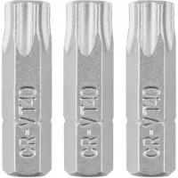 Graphite Torx-bit T40 x 25 mm, 3 stuks - CrV-staal