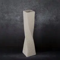 Eurofirany Decoratieve Vaas Riso 9x9x39 cm Crème Keramiek