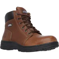 SKECHERS Heren Workshire Relaxed Fit Veter Veiligheids Enkelbooties