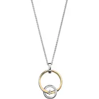 Orphelia 'Antoine' Dames 925 Sterling Zilveren Ketting met Hanger - Zilver/Goud ZH-7503/1