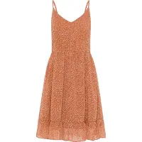 Dreimaster Zomerjurk crème / smoky blue / groen / kreeft