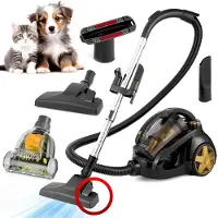 AG AG3100 Stofzuiger Zonder Zak - Gold - Stofzuigers - Vacuum Cleaner Zakloos - 8.5 Meter - 900W - Sterke Zuigkracht - HEPA Filter - Compact, Licht & Krachtig - Gemakkelijk Schoon Te Maken