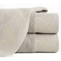 Eurofirany Luxe Badhanddoek Evita 70x140cm - 100% Katoen, Zilveren Draad