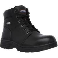 SKECHERS Heren Workshire Relaxed Fit Geknoopte Veiligheids Enkellaarsjes