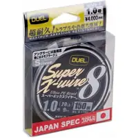 Duel Super X Wire 8 Braided Line 150 M Zwart 0.150 mm