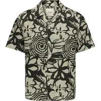 Only & Sons Overhemd 'ONSSavier' beige / zwart