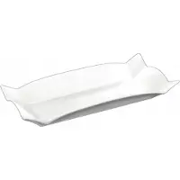Wilmax Wit Porseleinen Bord Rechthoekige Sjaal 32x15cm