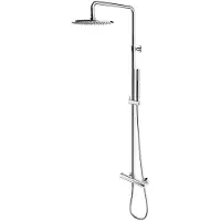 Omnires Y - Doucheset met thermostaat, diameter 25 cm, chroom Y1244SUCR