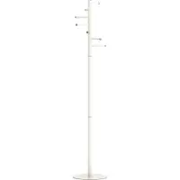 MAUL MAULcaurus Kapstok - 7 haak - standvoet - wit - 1 stuk - Ø 35 x 177 cm -