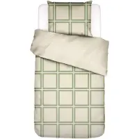 Essenza Dekbedovertrek Luca Basil Green Satijn-140 x 200 / 220 cm | 1-Persoons