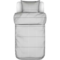 Marc O'Polo Dekbedovertrek Suvie Grey Mist Percal-140 x 200 / 220 cm | 1-Persoons
