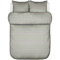 Marc O'Polo Dekbedovertrek Olle Denim Blue Flanel-200 x 200 / 220 cm | 2-Persoons
