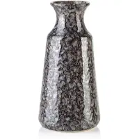 Mondex YARINE GREY Vaas - 9,5x30,5cm Keramiek - Stijlvolle woondecoratie