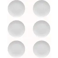 Lubiana Daisy porseleinen dinerborden 24 cm - Set van 6