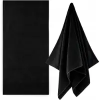 Zwoltex Kiwi 2 Badhanddoek Zwart 500g Katoen 70x140cm