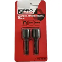 Pro Magnetische Dop 10mm HEX 1/4" 50mm Lengte - 2 Stuks