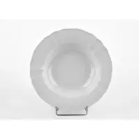Lubiana Diep bord Maria 23cm wit porselein - vaatwasser & magnetronbestendig