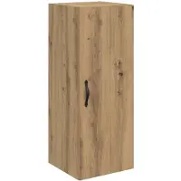 vidaXL Wandkast Artisan Eiken 34,5 x 34 x 90 cm Bewerkt hout
