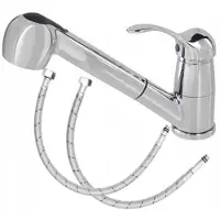 Diamond Bermuda Keukenkraan Chroom - Uittrekbare Douche
