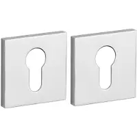 Aprile Clinder rozet vierkant 50X50X7mm chroom gepolijst