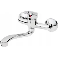 Hydroland Wandkraan Keuken - Zwenkbaar, Chroom, 150mm Hartafstand