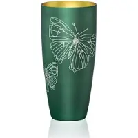 Crystal Bohemia Bohemiia Crystalex Weidevelden - Smaragdgroen, 30 cm, Handgemaakt