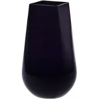 Krosno Rijfelyne Vaas 30cm Zwart - Massief & Elegant