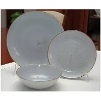 Lubiana Boss Plat Bord 20,5 cm Grijs - Vaatwasser & Magnetronbestendig