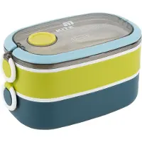 Kite Dubbele Lunchbox 1600ml met Bestek, BPA-vrij,