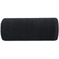 Eurofirany Luxe Katoenen Handdoek LARI 30x50cm Zwart 500 GSM met Borduursel