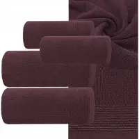 Eurofirany Luxe Katoenen Handdoek Set 2x 50x90cm & 2x 70x140cm 500g/m² Bordeaux