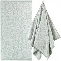 Zwoltex Barok Handdoek 50x100cm Olijfgroen - 100% Biologisch Katoen