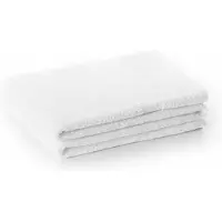 DecoKing Zachte Katoenen Badhanddoek 70x140cm Wit - Absorberend & Sneldrogend