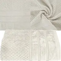 Eurofirany Beige Katoenen Badhanddoek 50x90 cm - Zacht en Absorberend