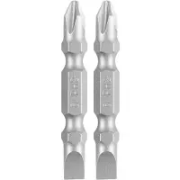 Graphite Dubbelzijdige Bits PH2 x SL6 50mm - 2 Stuks
